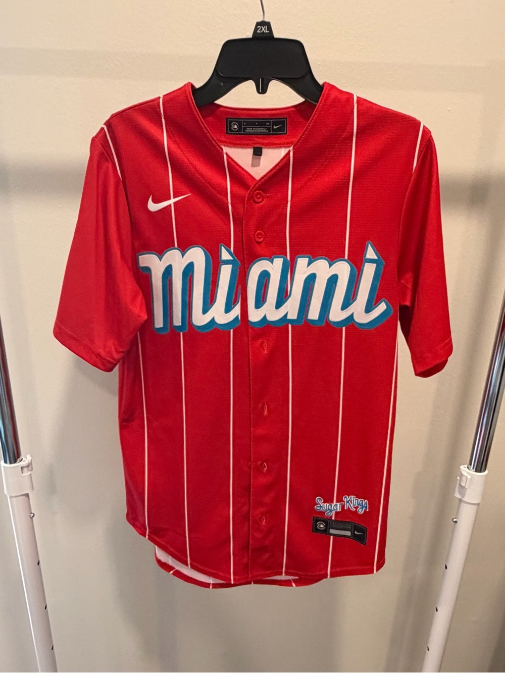 Nike Miami Marlins City Connect Baseball Jersey, blank, Adult S, EUC